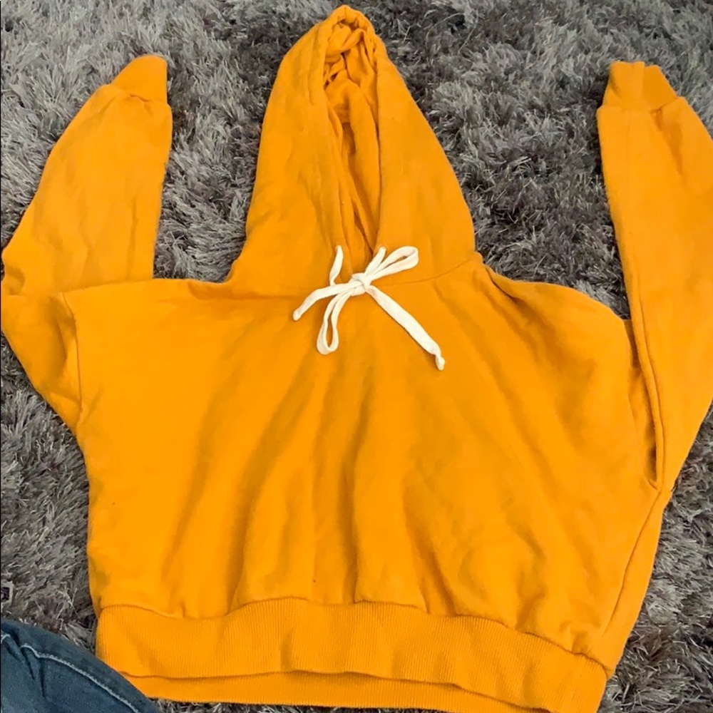 Mustard yellow sweat shirt f21 size small